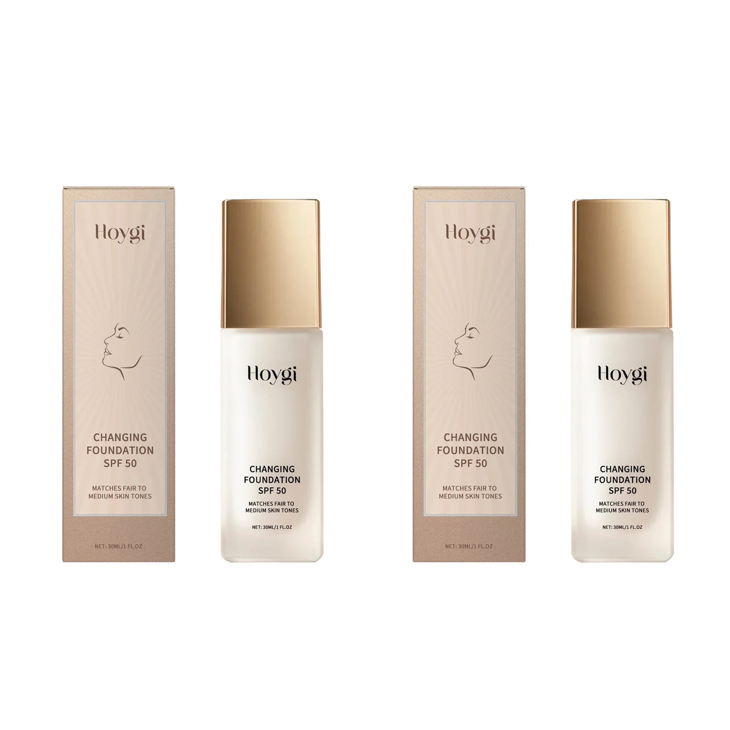 Protective Liquid Concealer Foundation Lightweight Matte Concealer Spf50 Oil Control Natural Coverage Soothing for Oily/Dry Skin