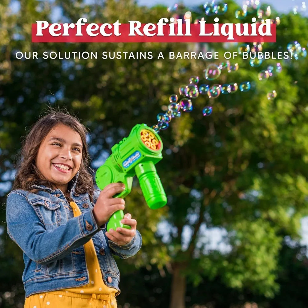 JOYFY 2 Bottles Bubbles Refill Solutions 64 oz (up to 5 Gallon) Concentrated Solution for Bubble Machine Gun Wand Refill Fluid