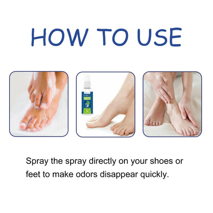 Ximonth Foot Deodorant Spray Relieve Foot Sweat Eliminate Foot Odors Soothing Itching Lasting Fragrance Foot Deodorant Spray