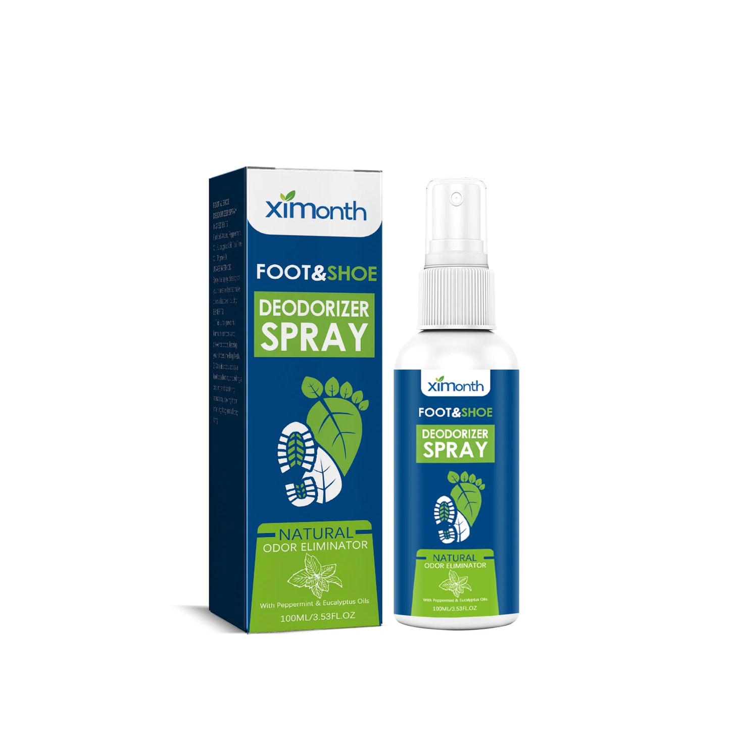 Ximonth Foot Deodorant Spray Relieve Foot Sweat Eliminate Foot Odors Soothing Itching Lasting Fragrance Foot Deodorant Spray