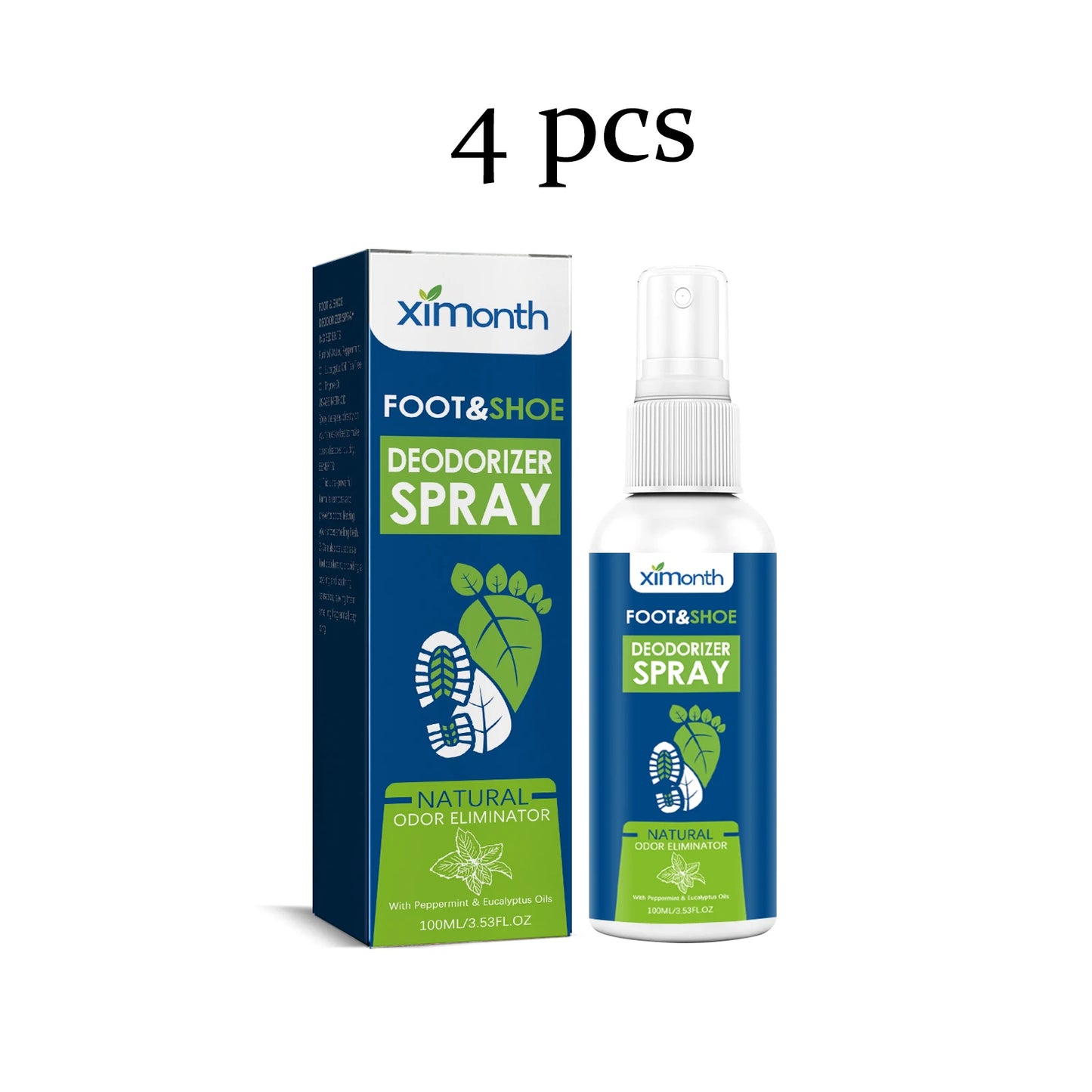 Ximonth Foot Deodorant Spray Relieve Foot Sweat Eliminate Foot Odors Soothing Itching Lasting Fragrance Foot Deodorant Spray