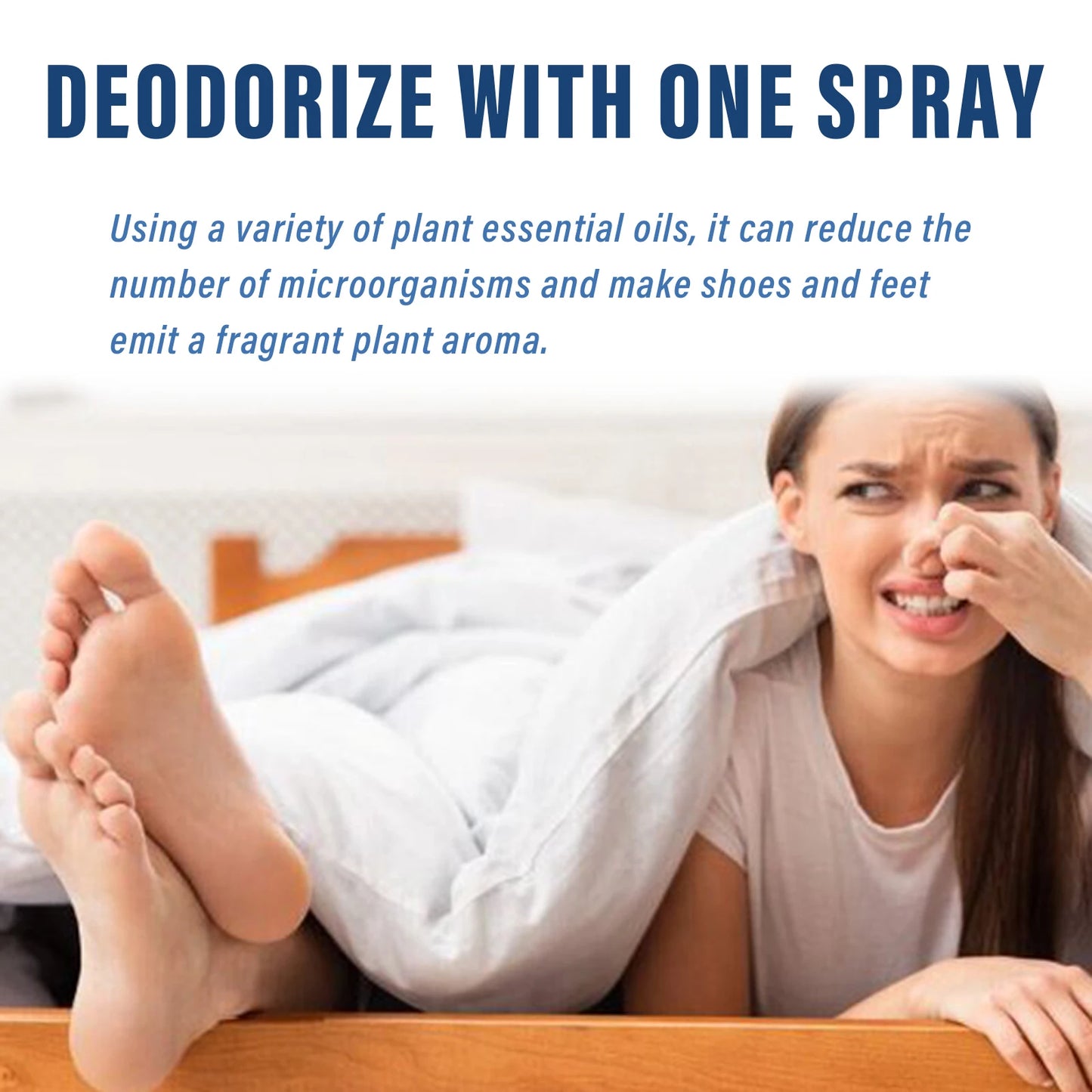 Ximonth Foot Deodorant Spray Relieve Foot Sweat Eliminate Foot Odors Soothing Itching Lasting Fragrance Foot Deodorant Spray