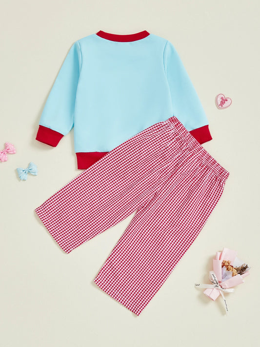 Baby Girl Valentine s Day Outfits Heart Print Ruffle Sleeve Top Elastic Waist Bowknot Leggings 2 Pcs Set for Toddler Girls