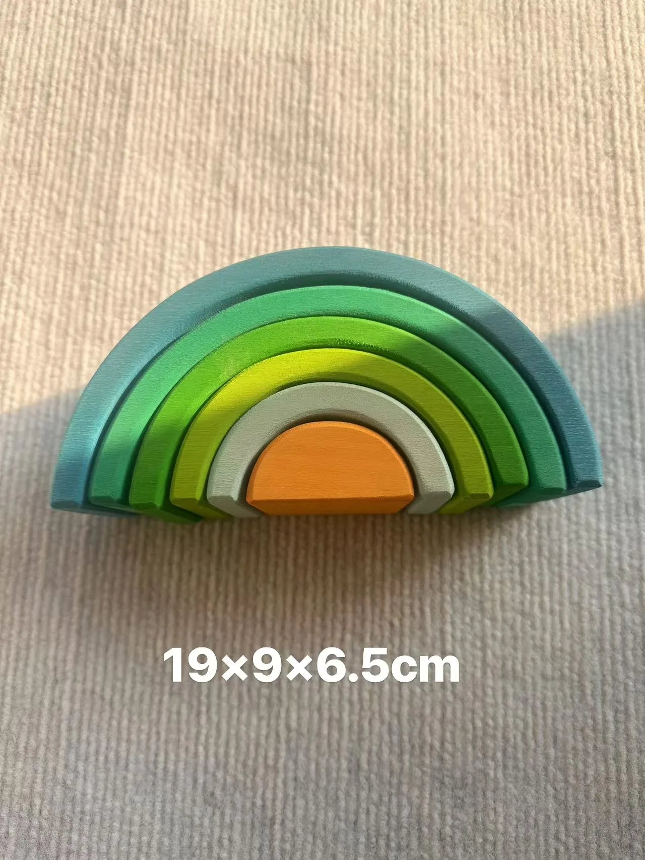 High Quality Wooden Toys Pastel Basswood Rainbow Stacking Blocks Pine Building Semi Sorting Peg Dolls Balls for Kids Play