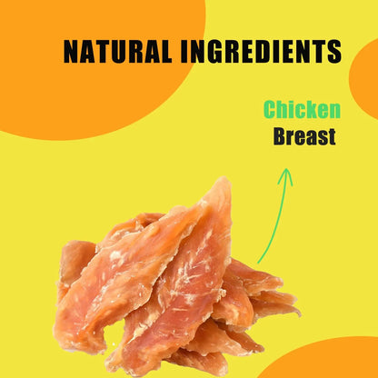 7 Ounces Chicken Jerky Dog Treats Made with 100% Real Chicken Breast Healthy Easily Digestible Long-Lasting High Protein Snack