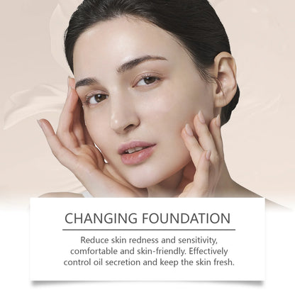 Protective Liquid Concealer Foundation Lightweight Matte Concealer Spf50 Oil Control Natural Coverage Soothing for Oily/Dry Skin