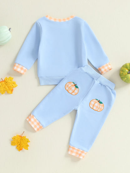 Baby Boys Halloween Costumes Ghost Print Hoodie and Pants 2 Piece Outfit Set for Toddler Kids Fall Clothes