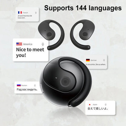 2/1PCS Bluetooth Earphones 144 Languages Real-Time Translation Earbuds Wireless Translators Headphones With Type-C Charging Case