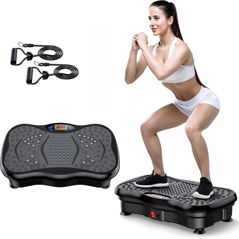 Full Body Vibration Massager Machine, Shaking Plate Trainer for Home Fitness, Fat Burning, Waist Twisting & Muscle Massage