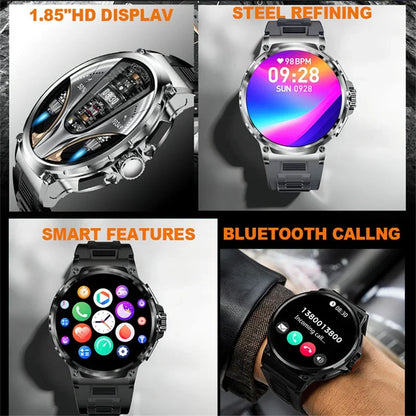 XIAOMI New 1.85-inch ultra HD smartwatch, GPS track, HD Bluetooth call; 710 mah large battery 400+ dial, suitable for Android