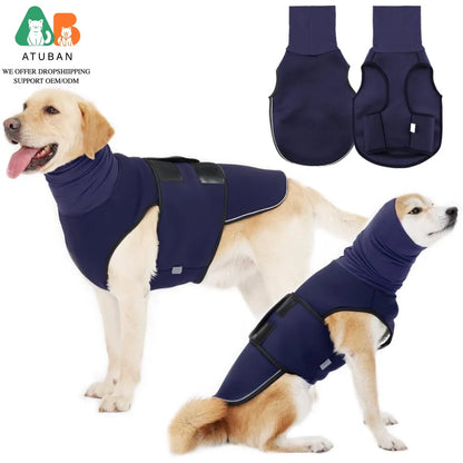 ATUBAN Dog Anxiety Vest Coat,Vet Visits and Separation-Keep Pet Calm,Dog Jacket for Thunder,Anti Anxiety Vest for Dogs and Cat
