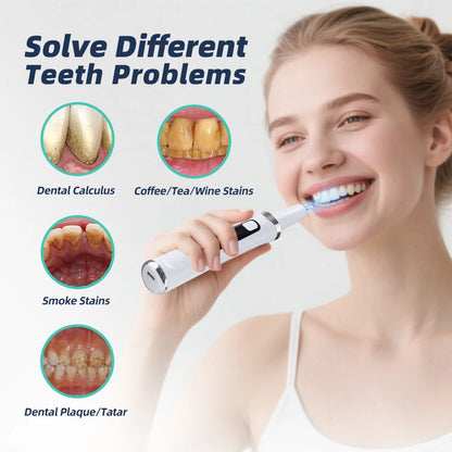 Electric Ultrasonic Dental Scaler 5 Modes Calculus Oral Tartar Remover Tooth Stain 9 Levels Cleaner Teeth Whitening Oral Care