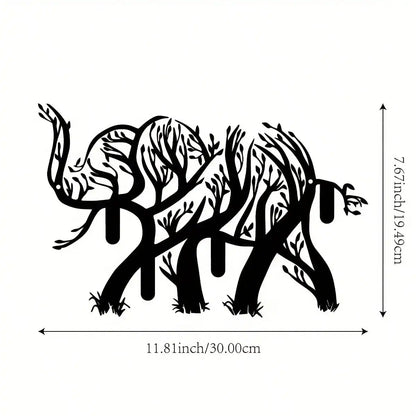 3pcs Black Metal Wall Art Decor Tree Of Life Metal Tree Wall Art Tree Sign Metal Wall Decoration Housewarming Hanging Wall Art