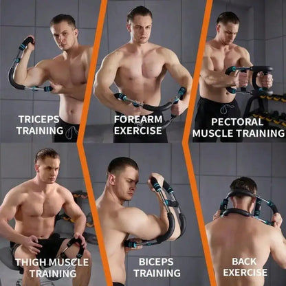 Adjustable Shaker Twister Arm Trainer, Chest & Forearm Workout Equipment, Home Fitness Strengthener for Arm Exercise