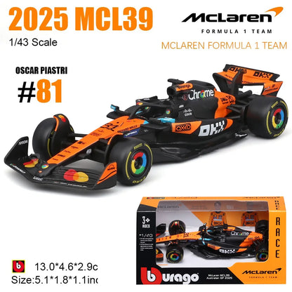 Bburago 1:43 New F1 Mercedes-AMG 2025 W16 #63 George Russell #12 Kimi Antonelli Alloy Car Die Cast Model Toy Collectible