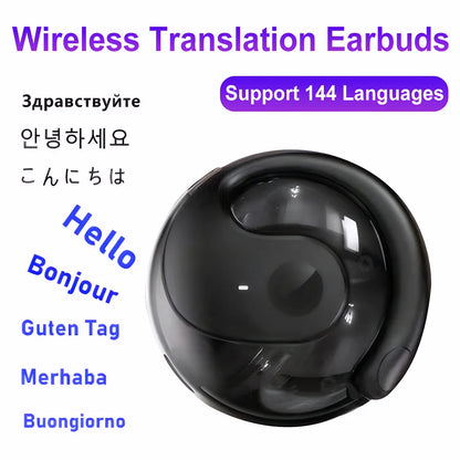 2/1PCS Bluetooth Earphones 144 Languages Real-Time Translation Earbuds Wireless Translators Headphones With Type-C Charging Case