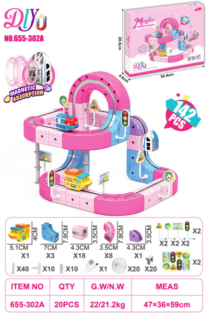 Sell Well Children'S Anti-Gravity Magnetic Attraction Track Train Changeable Magnetic Magic Rail Car Electric Train Toy