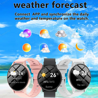 2025 New Women SmartWatch Bluetooth Call Lady Watches Sports Waterproof Heart Rate Sleep Monitor Smart Watch Women Present Gifts