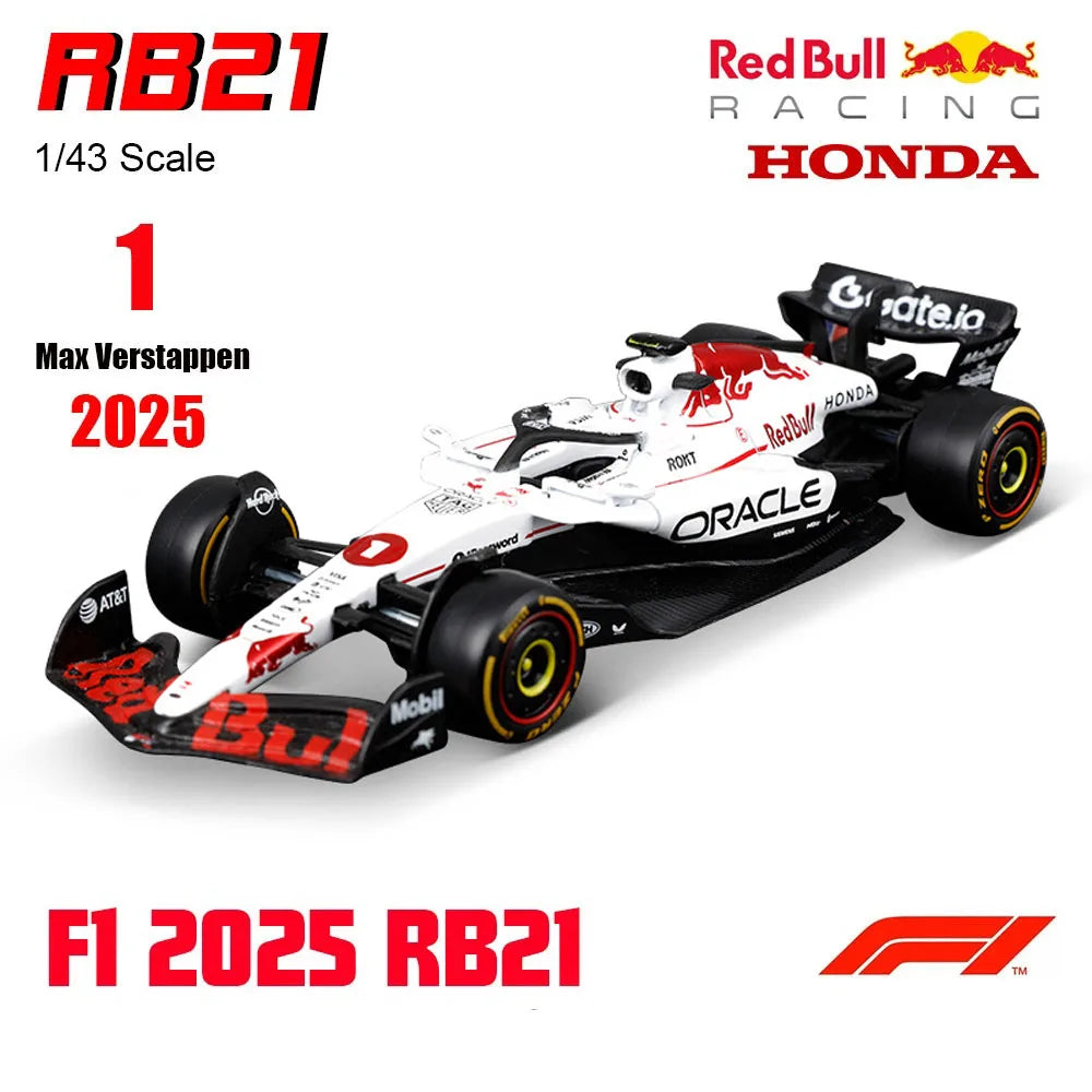 Bburago 1:43 New F1 Mercedes-AMG 2025 W16 #63 George Russell #12 Kimi Antonelli Alloy Car Die Cast Model Toy Collectible