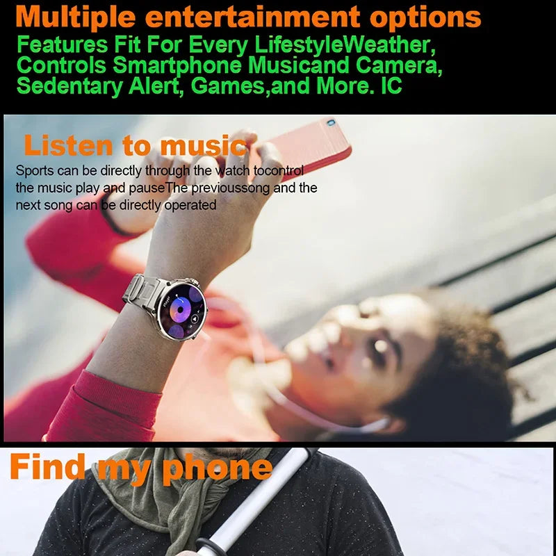 XIAOMI New 1.85-inch ultra HD smartwatch, GPS track, HD Bluetooth call; 710 mah large battery 400+ dial, suitable for Android