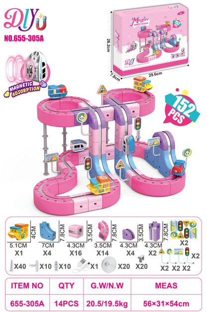 Sell Well Children'S Anti-Gravity Magnetic Attraction Track Train Changeable Magnetic Magic Rail Car Electric Train Toy