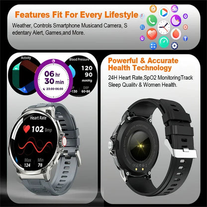 XIAOMI New 1.85-inch ultra HD smartwatch, GPS track, HD Bluetooth call; 710 mah large battery 400+ dial, suitable for Android