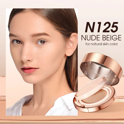 24H Long Lasting Air Cushion Cream Powder Oil Control Matte Soft Focus Concealer Pressed Makeup Foundation For Face