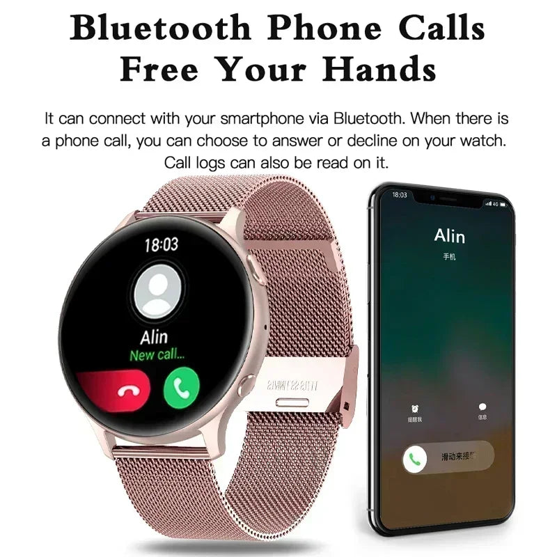 XIAOMI 2026 New Fitness Smartwatch New Bluetooth Call Smart Watch Women Sports Tracker Waterproof Smartwatch Large HD Screen