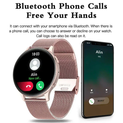 XIAOMI 2026 New Fitness Smartwatch New Bluetooth Call Smart Watch Women Sports Tracker Waterproof Smartwatch Large HD Screen