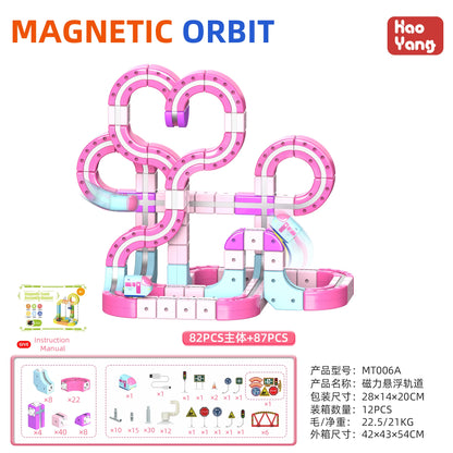 Sell Well Children'S Anti-Gravity Magnetic Attraction Track Train Changeable Magnetic Magic Rail Car Electric Train Toy