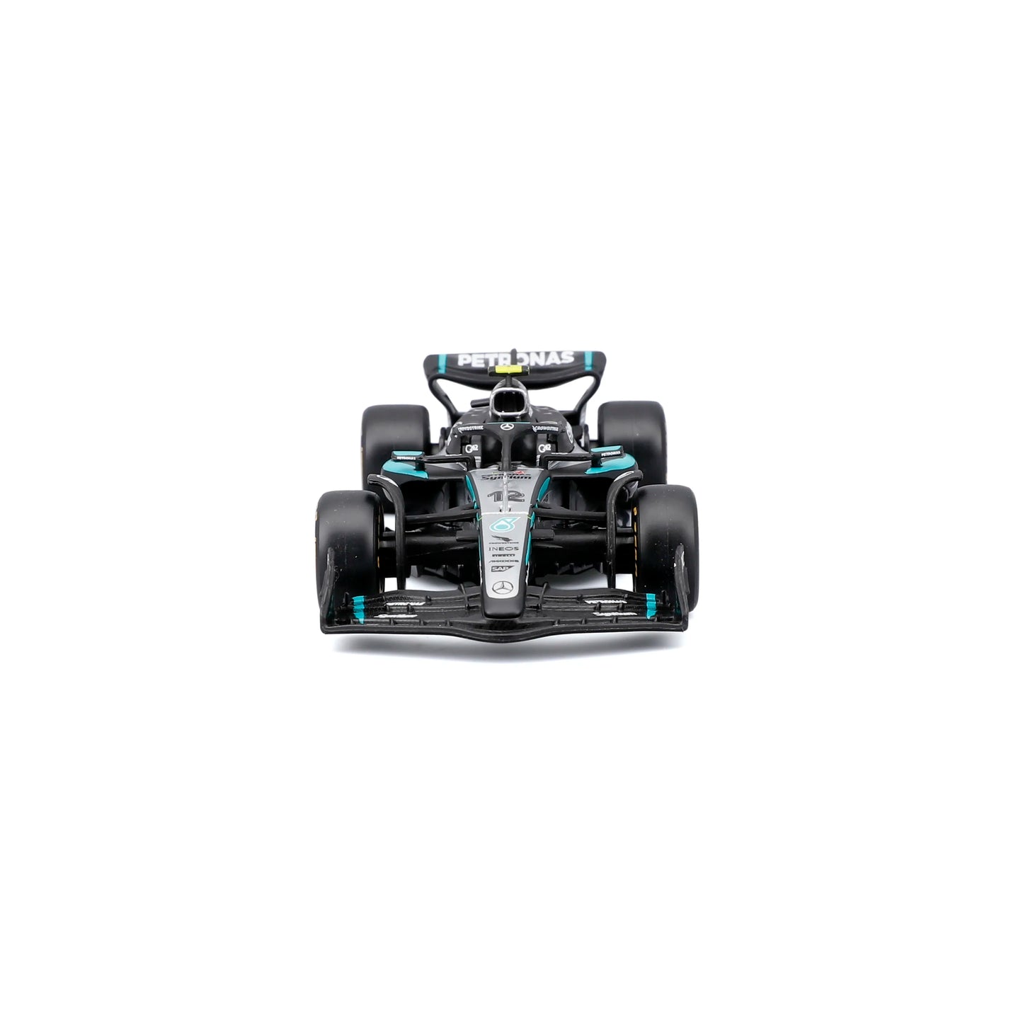 Bburago 1:43 New F1 Mercedes-AMG 2025 W16 #63 George Russell #12 Kimi Antonelli Alloy Car Die Cast Model Toy Collectible