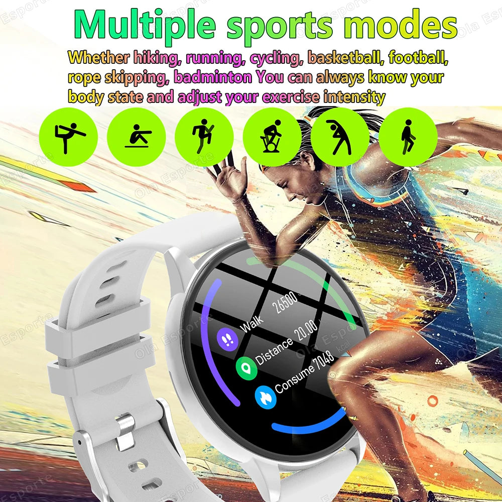 2025 New Women SmartWatch Bluetooth Call Lady Watches Sports Waterproof Heart Rate Sleep Monitor Smart Watch Women Present Gifts