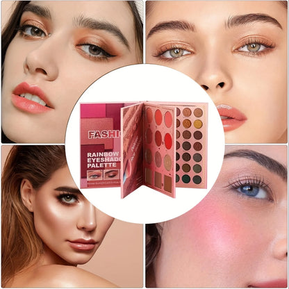 82 Colors Eyeshadow Palette Matte Shimmer Glitter Waterproof Blendable Pigment Makeup Set for Cosplay Party Festival Eye Makeup