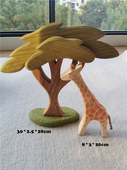 High Quality Wooden Toys Pastel Basswood Rainbow Stacking Blocks Pine Building Semi Sorting Peg Dolls Balls for Kids Play