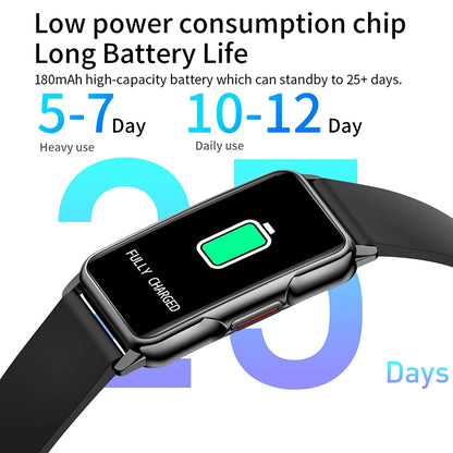 For Android IOS Smart Bracelet Women Smartwatch Men Heart Rate Monitoring Waterproof 20+Sports mode Smart Watch For Ladies +Gift