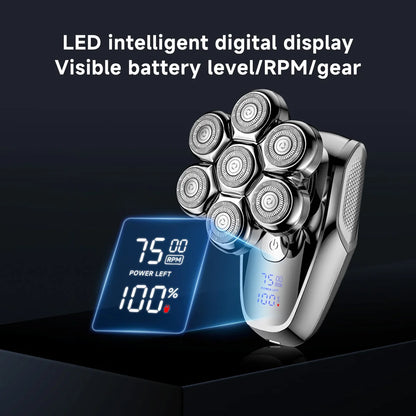 DOCO LAB 7D Floating Head Bald Head Shaver for Men Electric Hair Clipper Rechargeable Bald Head Trimmer IPX7 Waterproof