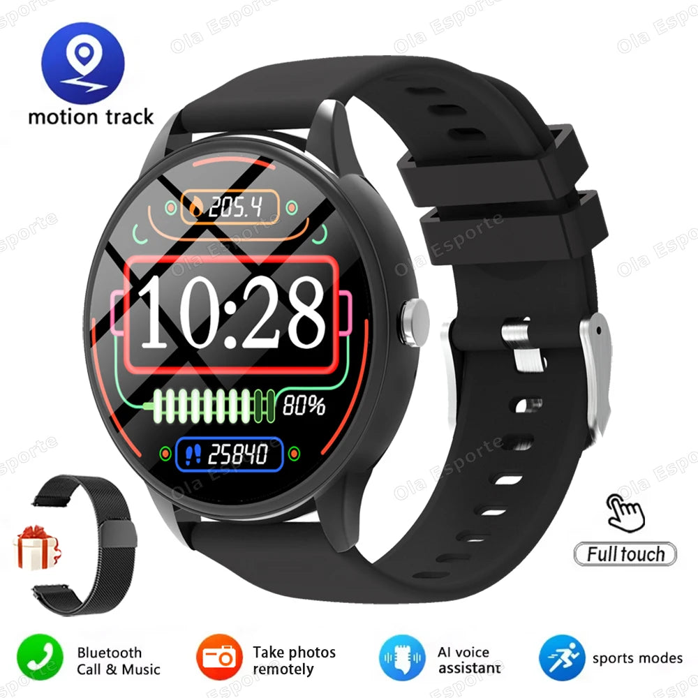 2025 New Women SmartWatch Bluetooth Call Lady Watches Sports Waterproof Heart Rate Sleep Monitor Smart Watch Women Present Gifts