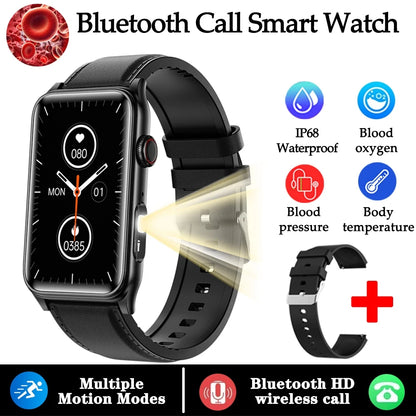 2025 New Nursing Grade Smart Watch Women Blood Pressure Temperature Monitoring Bluetooth Call Smartwatch Men For Android iOS