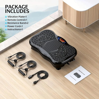 Full Body Vibration Massager Machine, Shaking Plate Trainer for Home Fitness, Fat Burning, Waist Twisting & Muscle Massage