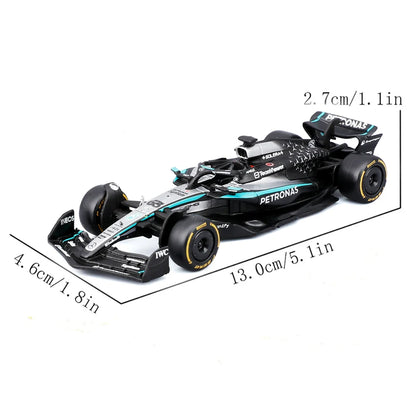 Bburago 1:43 New F1 Mercedes-AMG 2025 W16 #63 George Russell #12 Kimi Antonelli Alloy Car Die Cast Model Toy Collectible