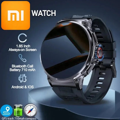 XIAOMI New 1.85-inch ultra HD smartwatch, GPS track, HD Bluetooth call; 710 mah large battery 400+ dial, suitable for Android
