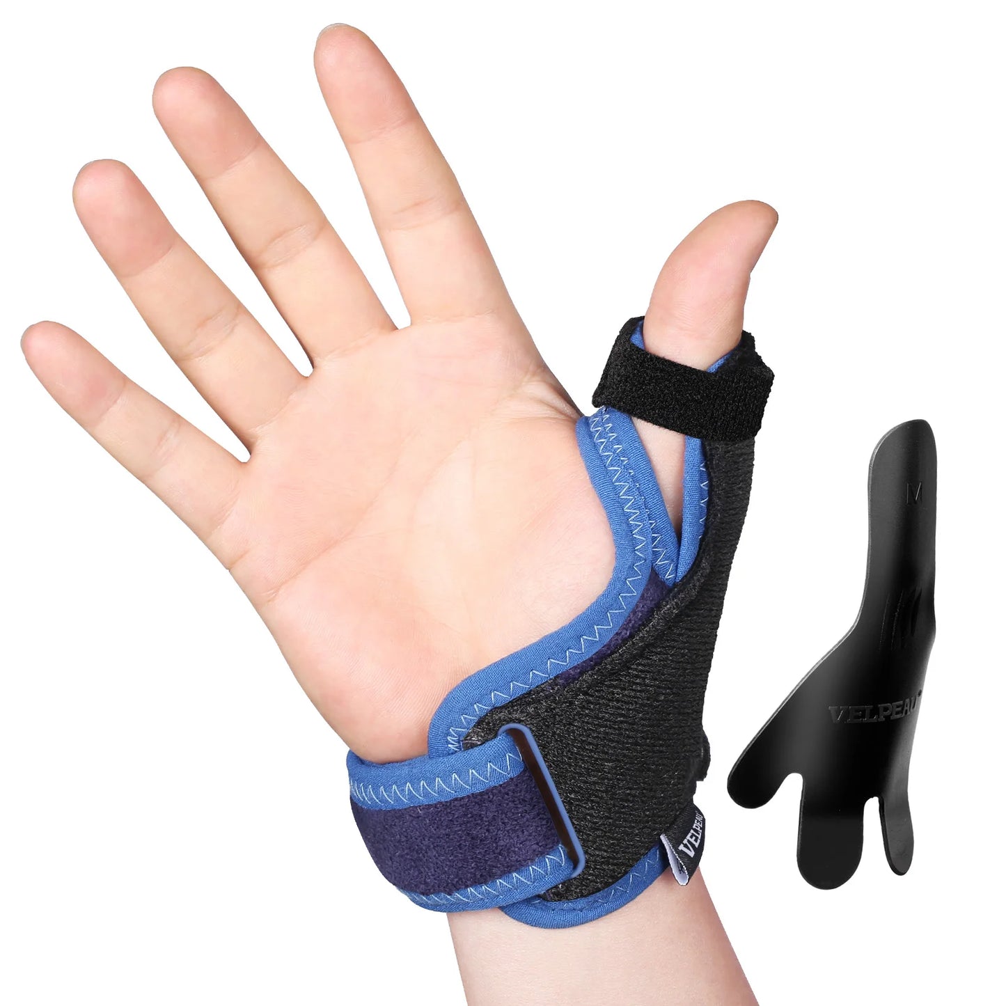VELPEAU Thumb Support Brace for Tenosynovitis, Sprain and Mouse Hand, Ultra Lightweight Thumb Splint with Ambidextrous Design