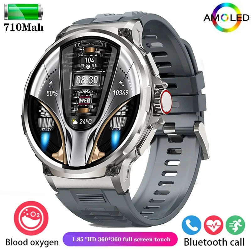 XIAOMI New 1.85-inch ultra HD smartwatch, GPS track, HD Bluetooth call; 710 mah large battery 400+ dial, suitable for Android