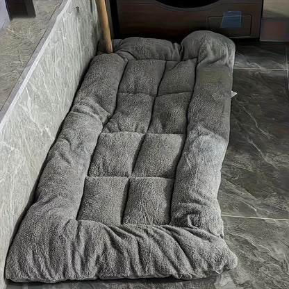 Oversized Plush Dog Cat Bed Sofa Crate Pad Ultra Soft Polyester Pet Mat for All Size Cats Dogs Adorable Rectangle Couch