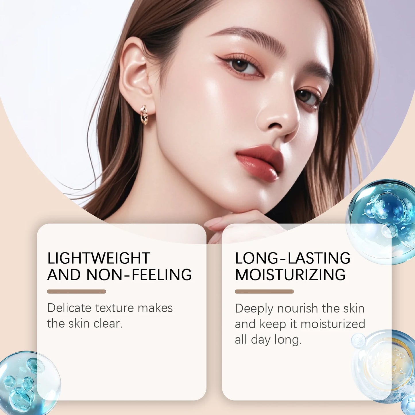 Protective Liquid Concealer Foundation Lightweight Matte Concealer Spf50 Oil Control Natural Coverage Soothing for Oily/Dry Skin