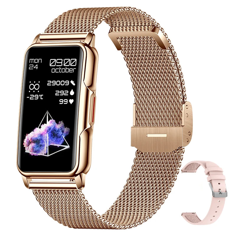 For Android IOS Smart Bracelet Women Smartwatch Men Heart Rate Monitoring Waterproof 20+Sports mode Smart Watch For Ladies +Gift