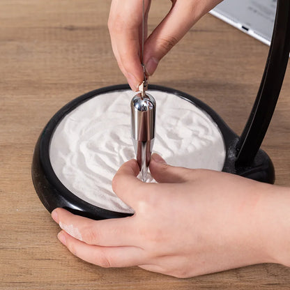 Sand Pendulum Creative Painting Pendulum Sand Pendulum Stand for Home Office Table Desktop Decoration Festival Family Gift Toy
