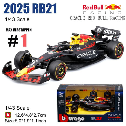 Bburago 1:43 New F1 Mercedes-AMG 2025 W16 #63 George Russell #12 Kimi Antonelli Alloy Car Die Cast Model Toy Collectible