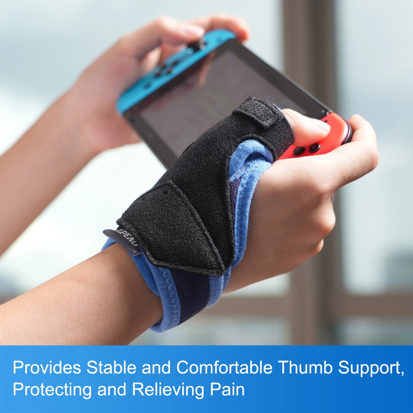 VELPEAU Thumb Support Brace for Tenosynovitis, Sprain and Mouse Hand, Ultra Lightweight Thumb Splint with Ambidextrous Design