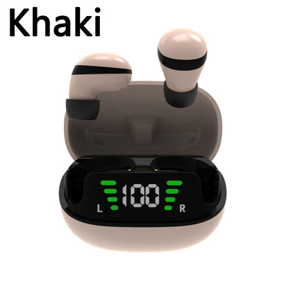 Mini Wireless TWS Bluetooth 5.3 Headsets Invisible Earphones With Mic HiFi Music Earbuds Mobile Phone Universal Headphones
